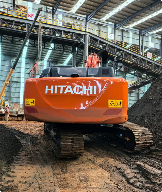 Used HITACHI ZX210-6A crawler excavator real inventory view 4