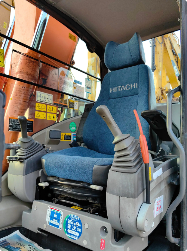 Used HITACHI ZX120-3 crawler excavator real inventory view 6