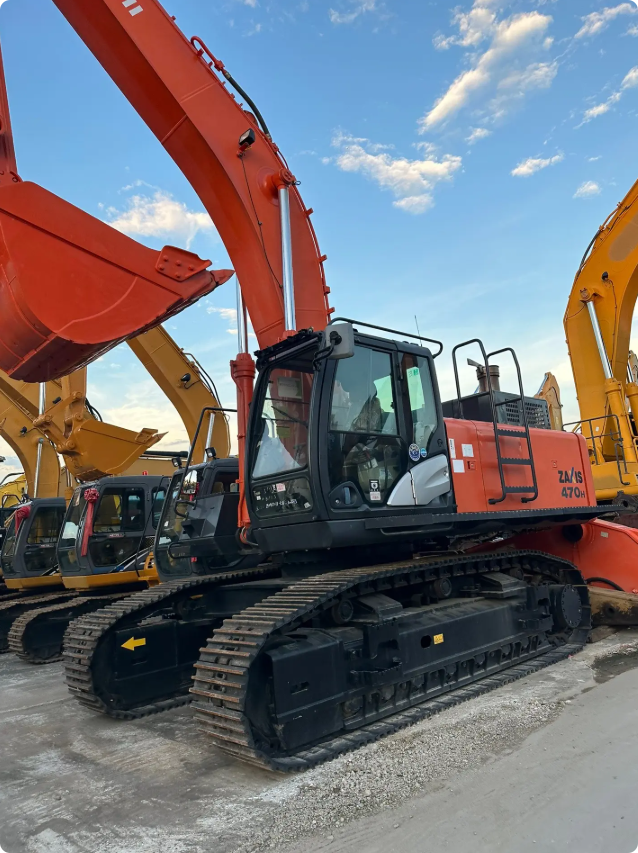 Used HITACHI ZX470H crawler excavator real inventory view 3