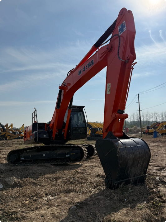 Used HITACHI ZX240-5A crawler excavator real inventory view 2