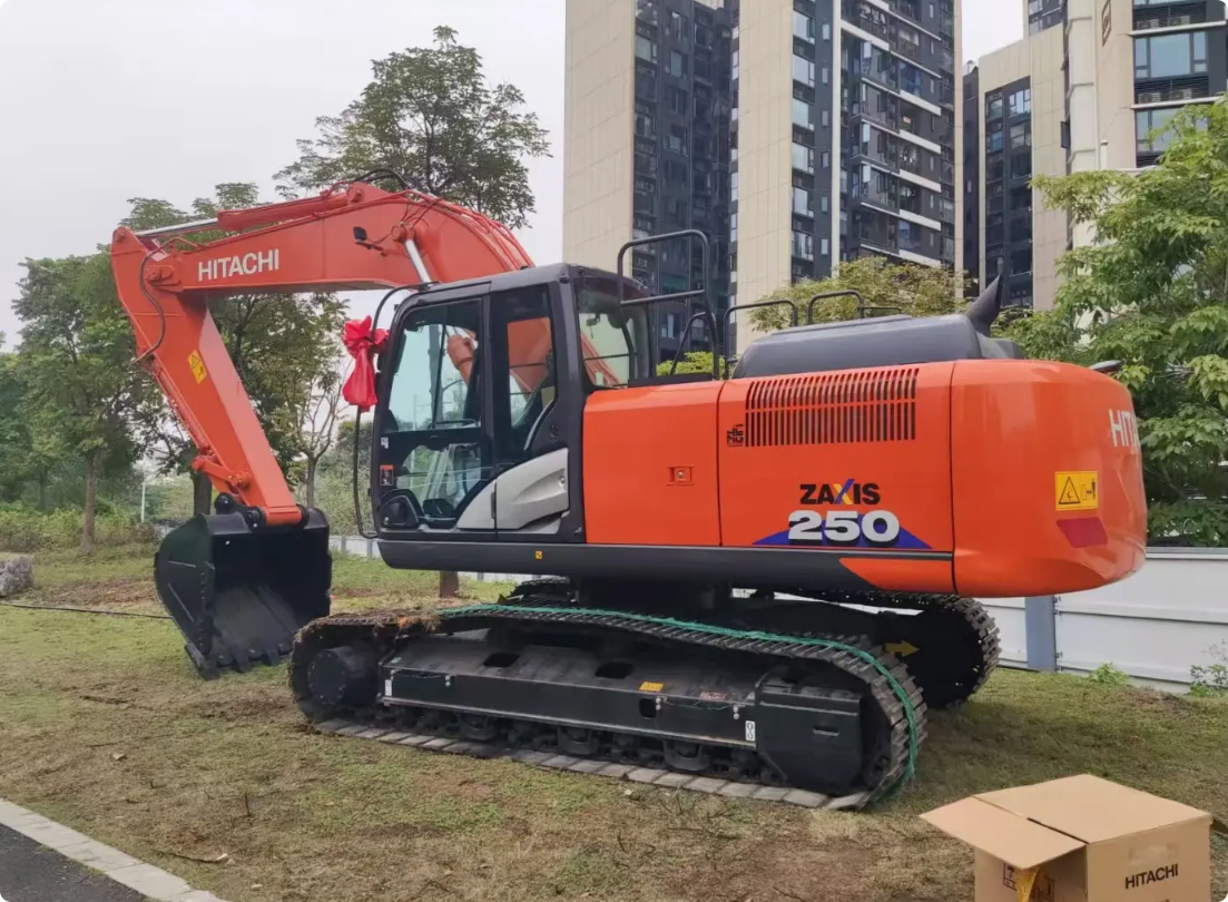 Used HITACHI ZX250-6A crawler excavator real inventory view 4