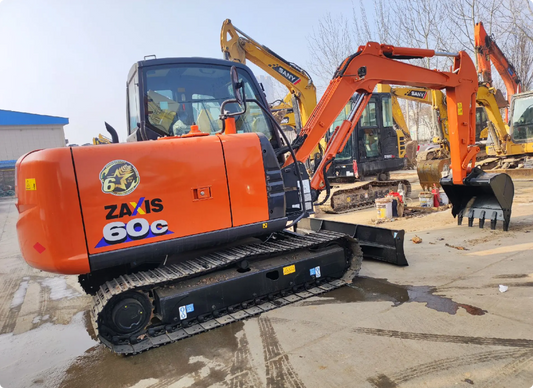 Used HITACHI ZX60C-6A crawler excavator real inventory view 2