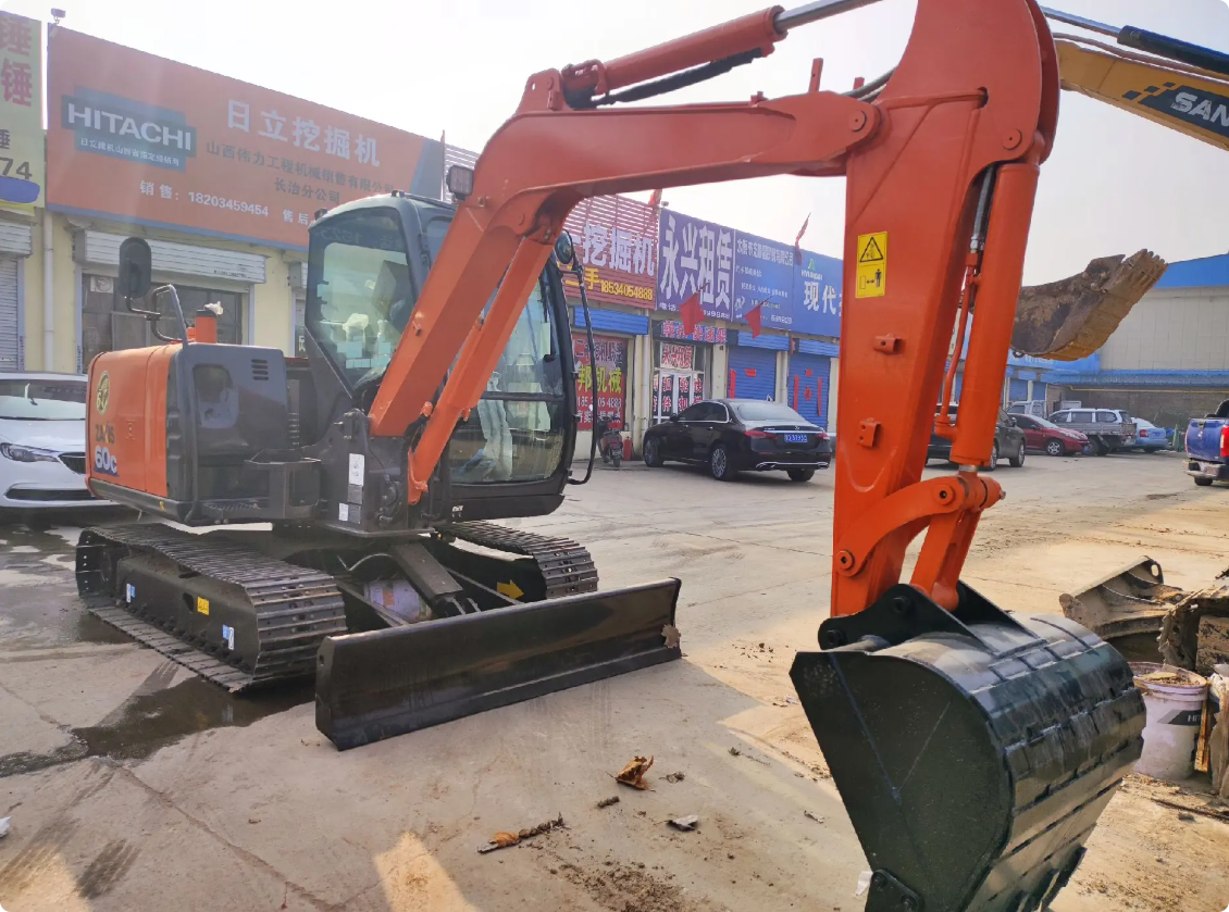 Used HITACHI ZX60C-6A crawler excavator real inventory view 3
