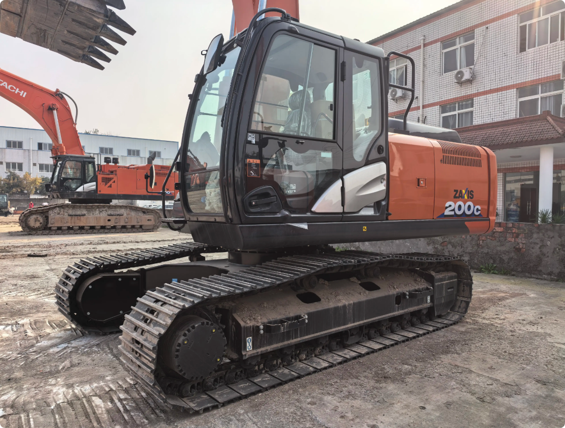 Used HITACHI ZX200C-6A crawler excavator real inventory view 4