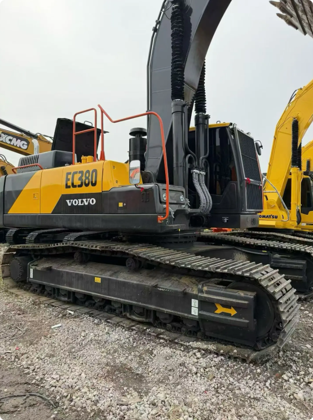Used VOLVO EC380 crawler excavator real inventory view 2
