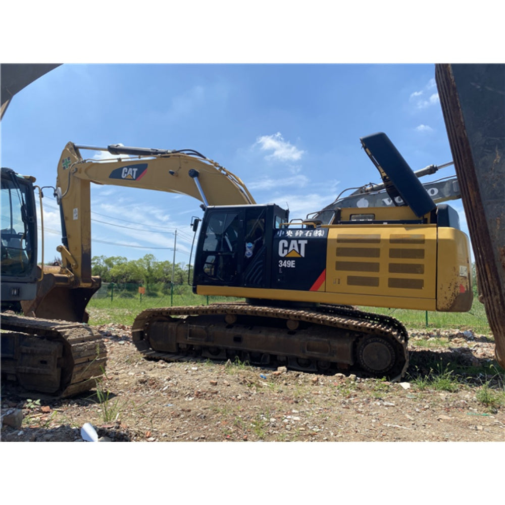Used Caterpillar 349E Excavator for Sale rear side view