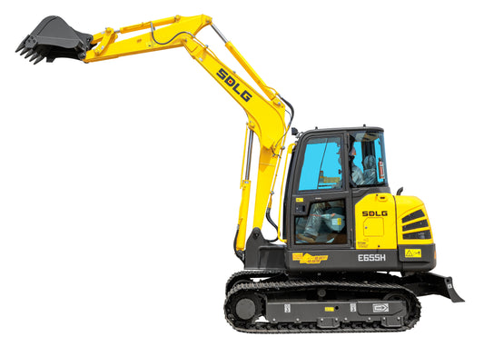 New Sdlg E655H Excavator for Sale rear side view