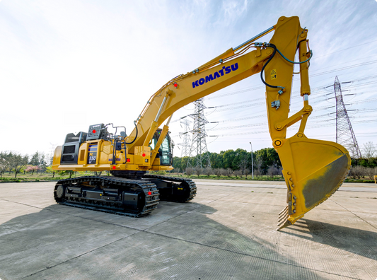 New Komatsu PC550LC-11M0 Excavator for Sale rear side view