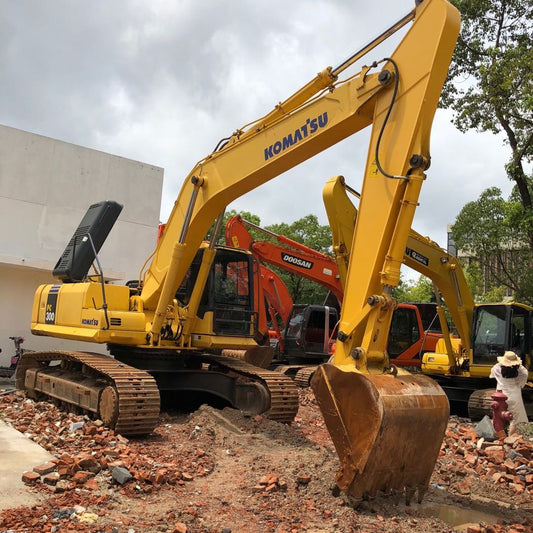 Used Komatsu PC300-7 Excavator for Sale rear side view