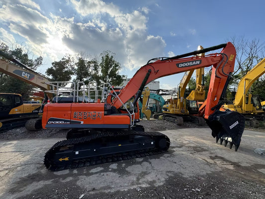Used Doosan DX300LC Excavator for Sale rear side view