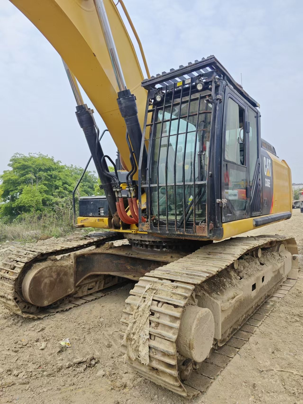 Used Caterpillar 336E Excavator for Sale rear side view