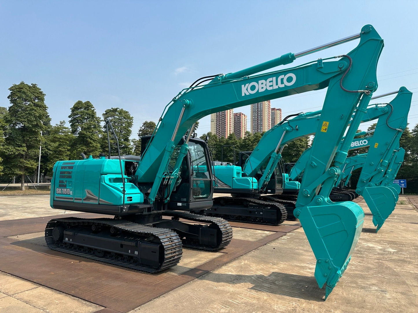 New Kobelco SK150LC-11 Excavator for Sale rear side view