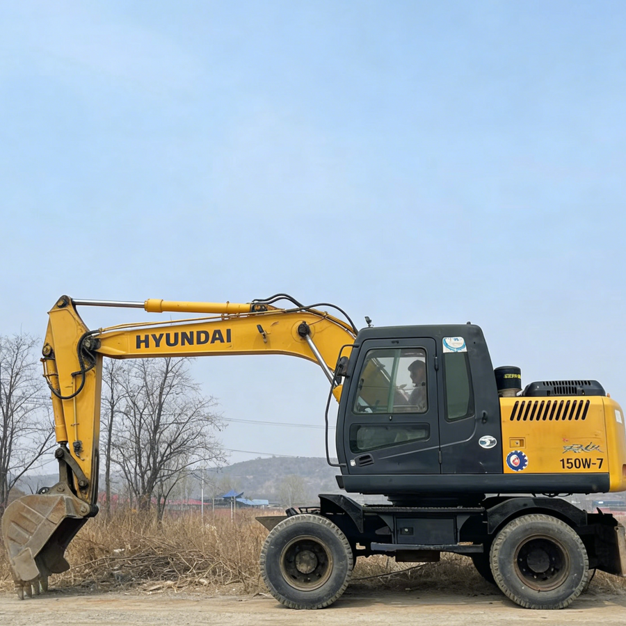 Excavadora de ruedas HYUNDAI R150W usada en venta | Precio HYUNDAI R150W foto de detalle 1