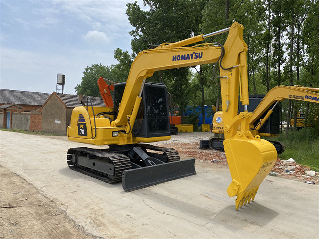 Used Komatsu PC70-8 Excavator for Sale engine and hydraulic area for sale