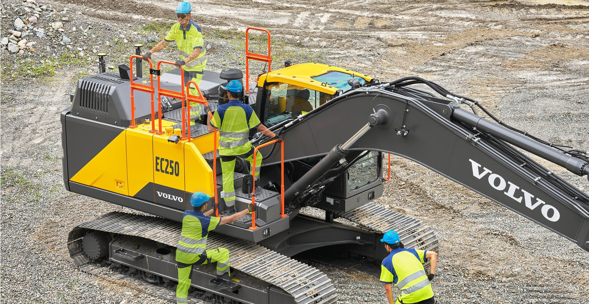 New Volvo EC250 CN4 Excavator for Sale rear side view
