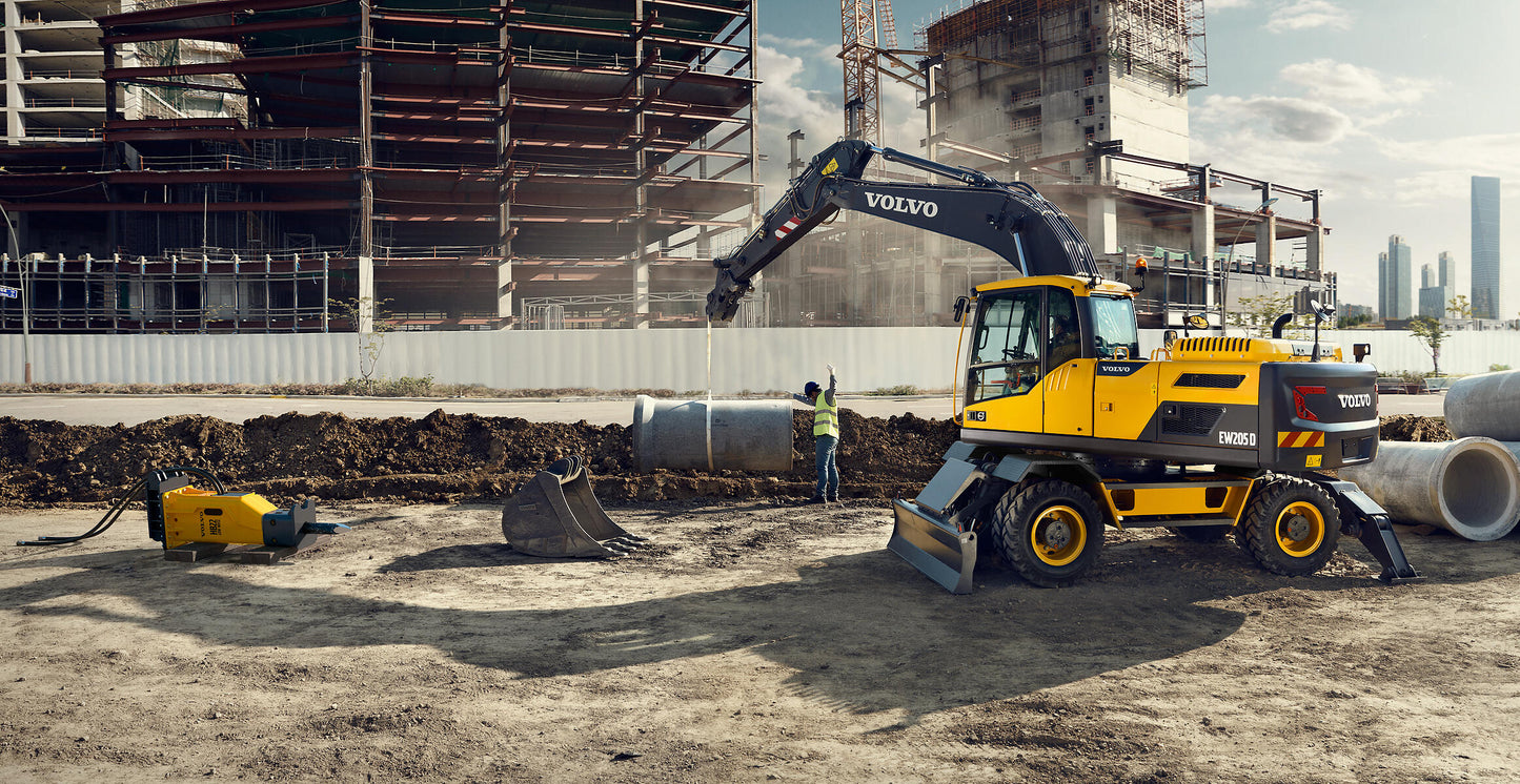 New Volvo EW205D Wheeled Excavator for Sale front view