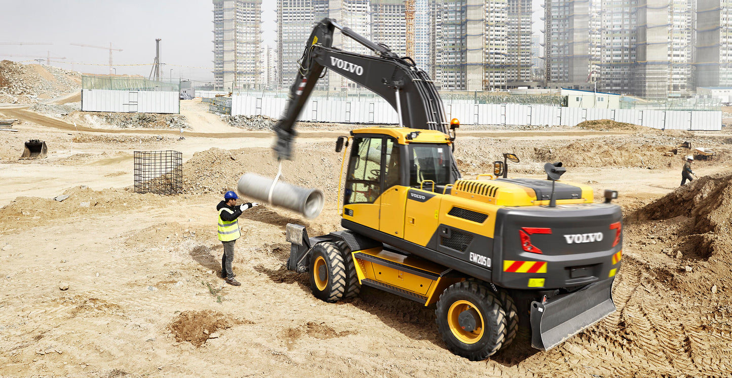 New Volvo EW205D Wheeled Excavator for Sale detail view