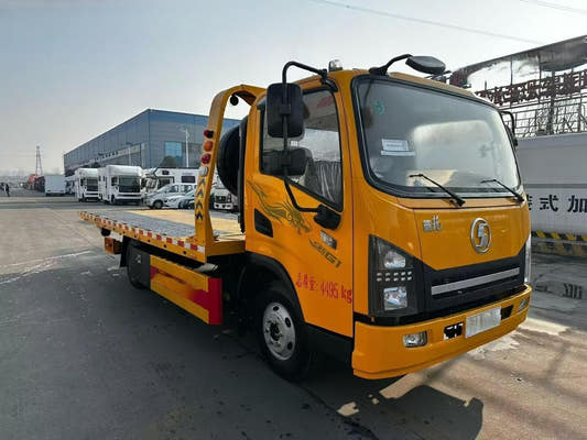 Used Shacman 140HP Road Wrecker Truck for Sale rear side view
