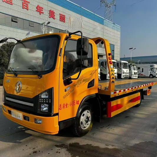 Used Shacman 140HP Road Wrecker Truck for Sale side view