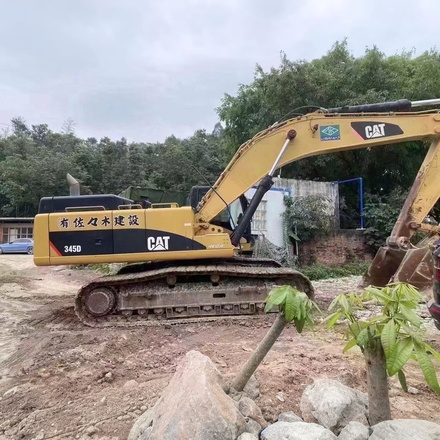 Used Caterpillar 345D Excavator for Sale side view