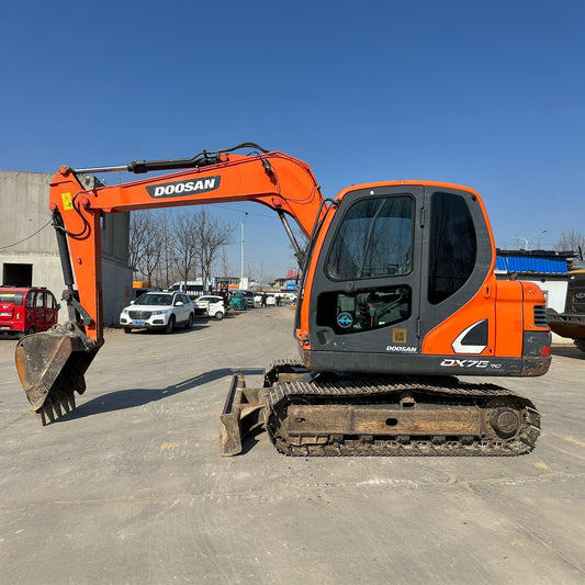 Used Doosan DX75-9C Excavator for Sale side view