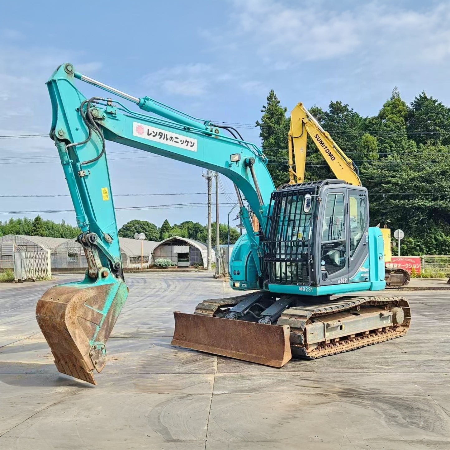 Used Kobelco SK135SR-7 Excavator for Sale side view for sale