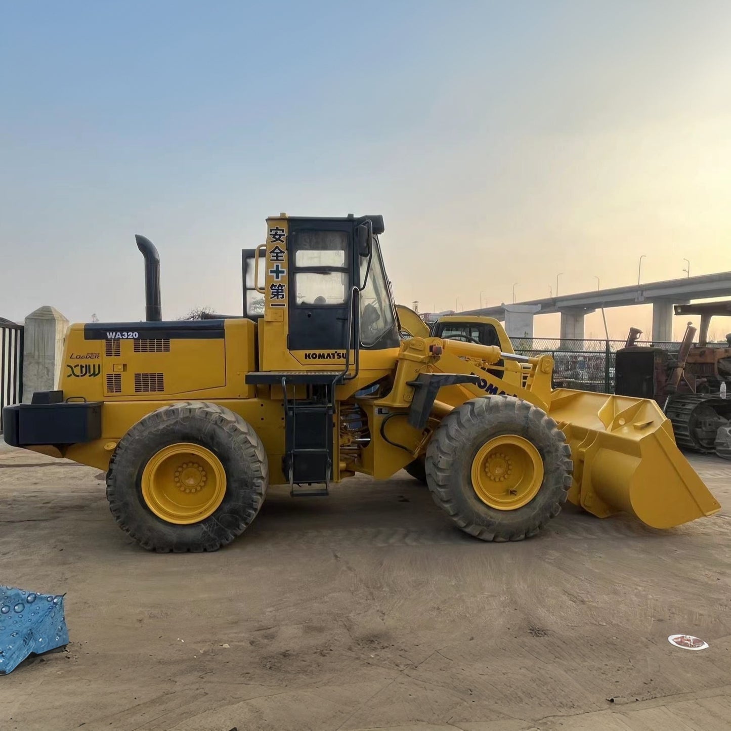 Used Komatsu WA320-3 Wheel Loader for Sale side view for sale