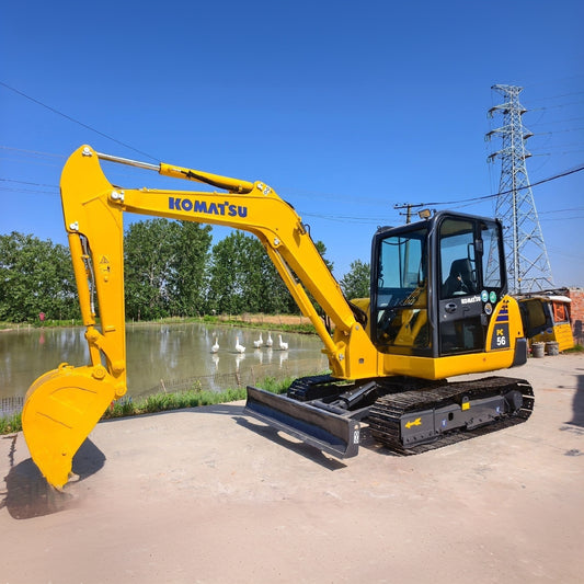 Used Komatsu PC56 Excavator for Sale side view for sale