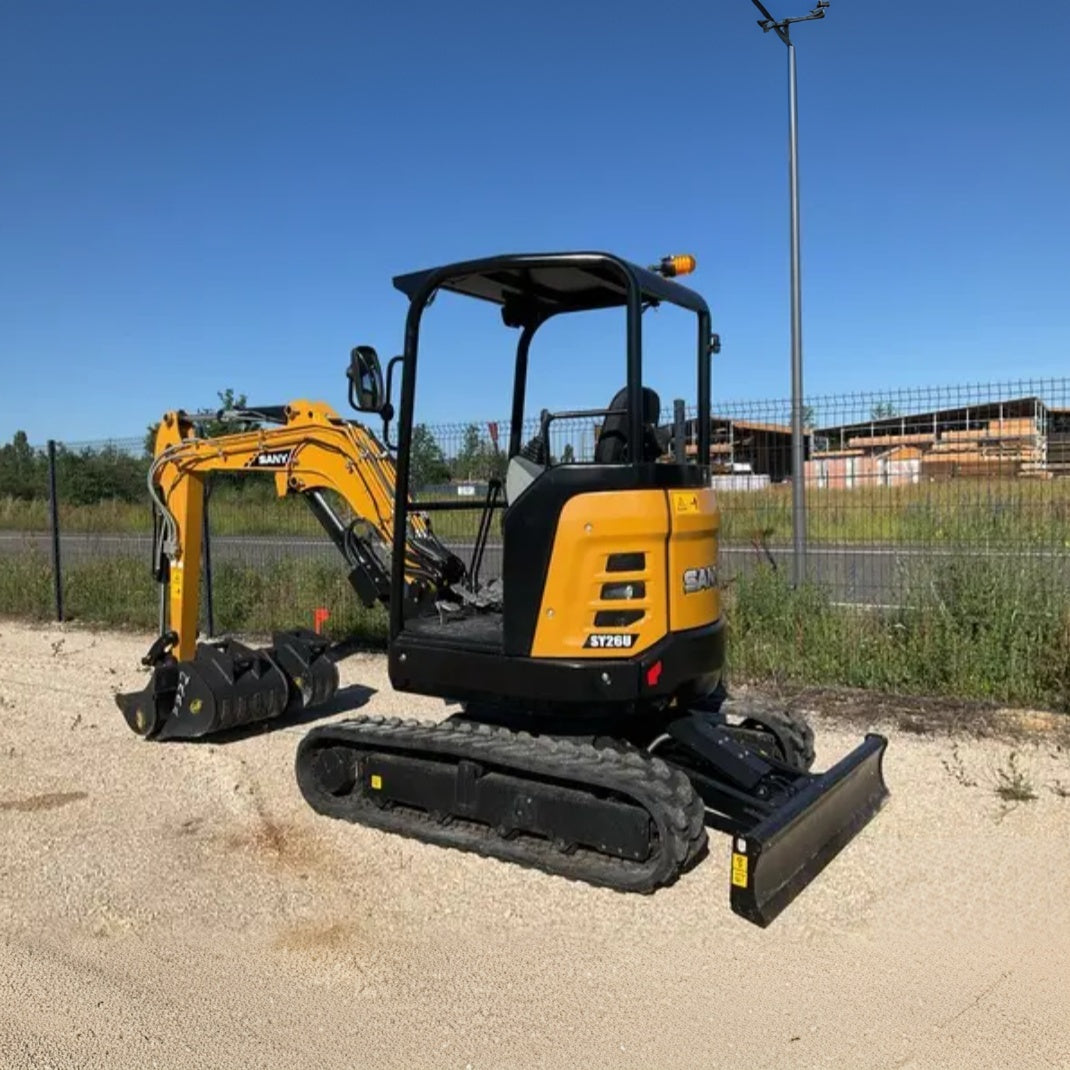 Used Sany SY26U Excavator for Sale side view for sale