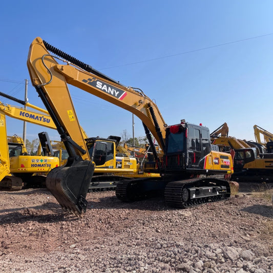 Used Sany SY215C Excavator for Sale side view for sale
