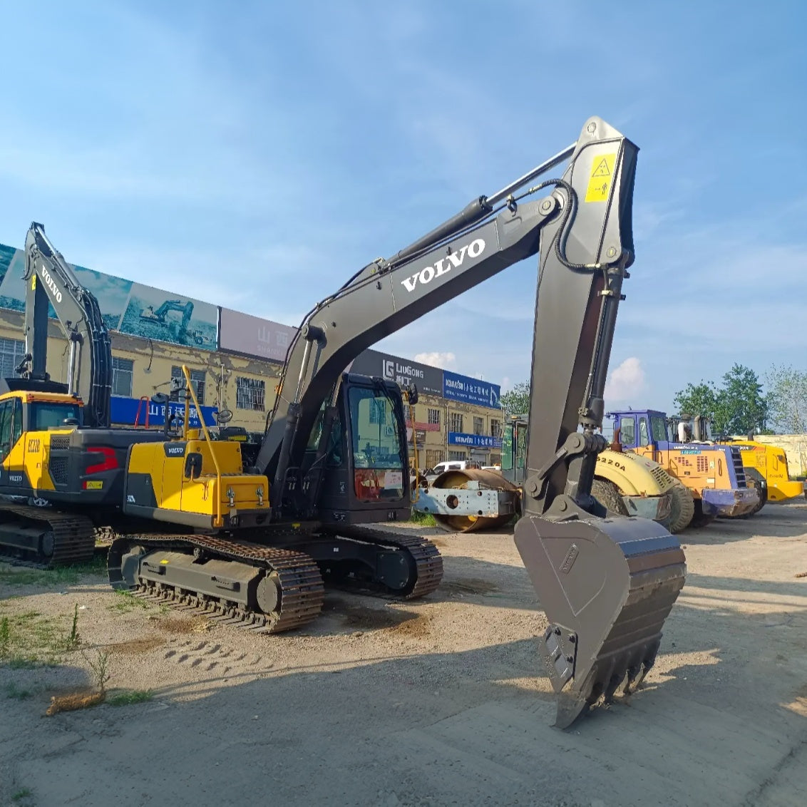 Used Volvo EC120D Excavator for Sale side view for sale