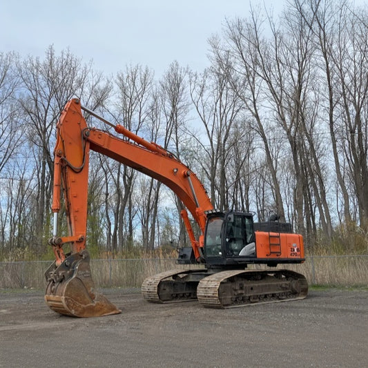 Used Hitachi ZX470LCH-5A Excavator for Sale side view for sale