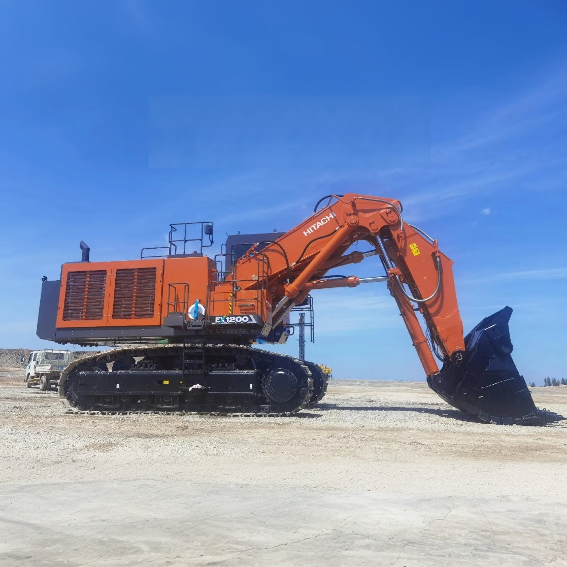 Used Hitachi EX1200-7 Excavator for Sale side view for sale