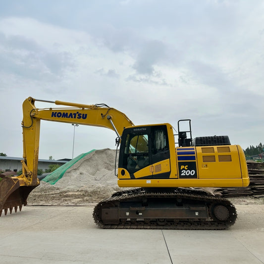 Used Komatsu PC200-11M0 crawler excavator real inventory view 1