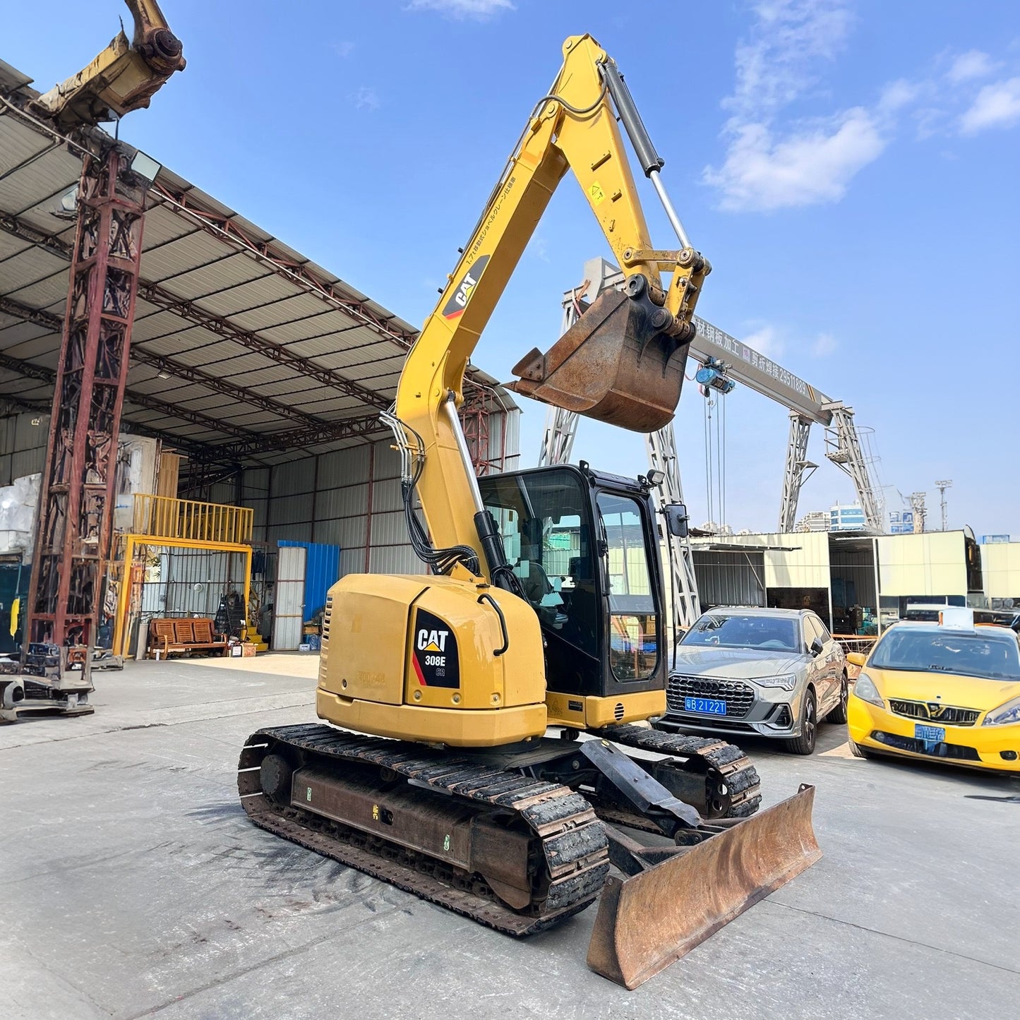 Used CAT 308E CR crawler excavator real inventory view 1
