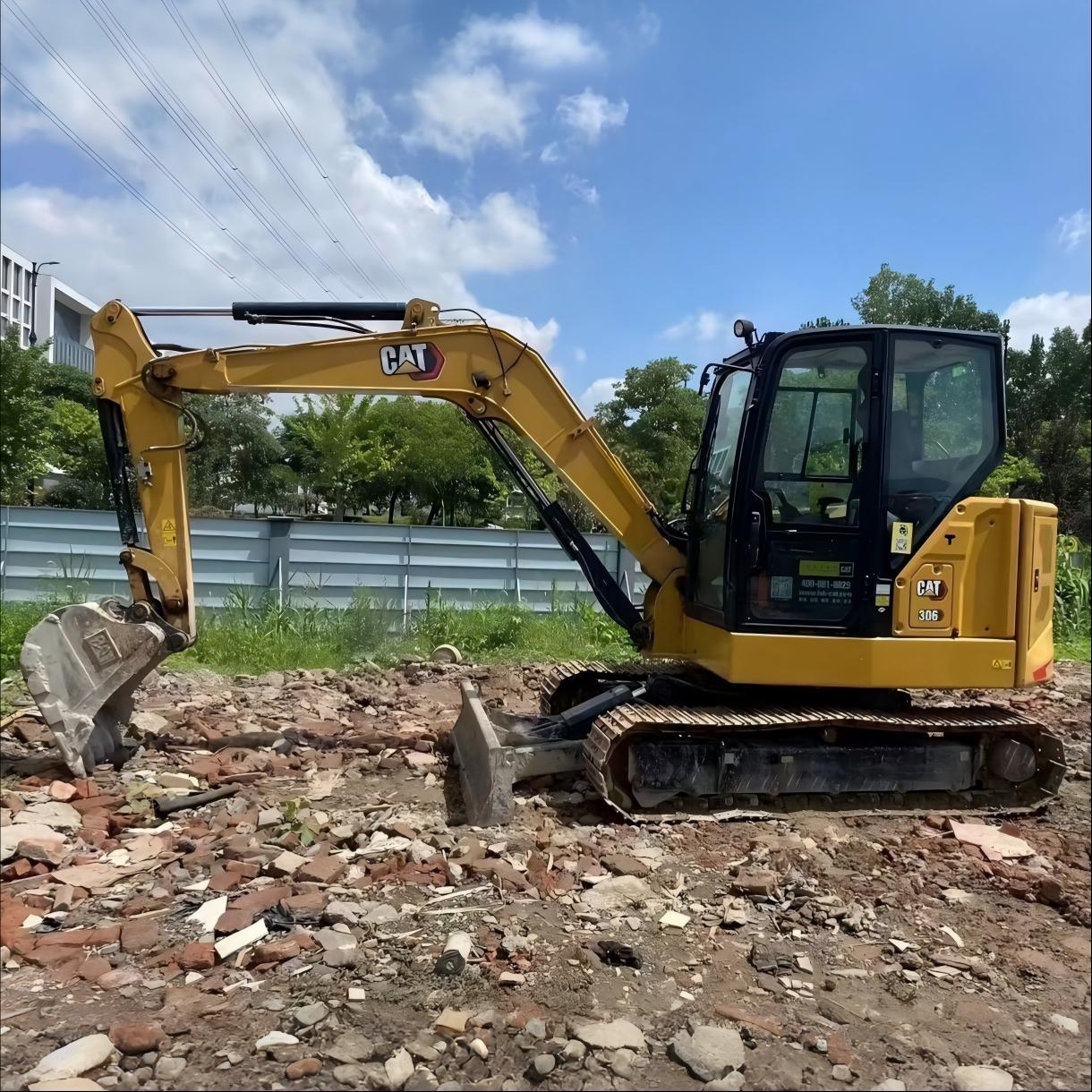 Used CAT 306 crawler excavator real inventory view 1