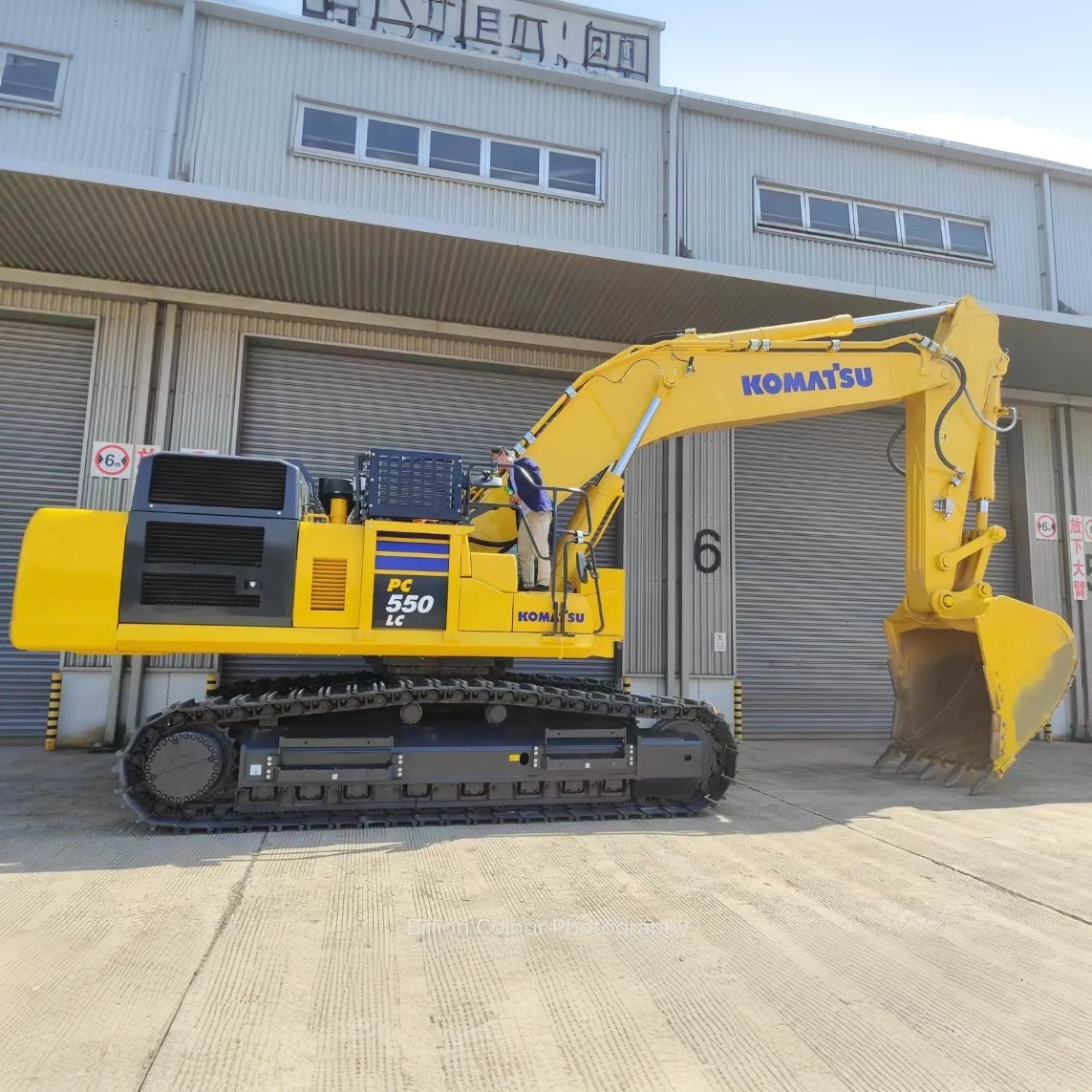 Used Komatsu PC550LC-11M0 crawler excavator real inventory view 1