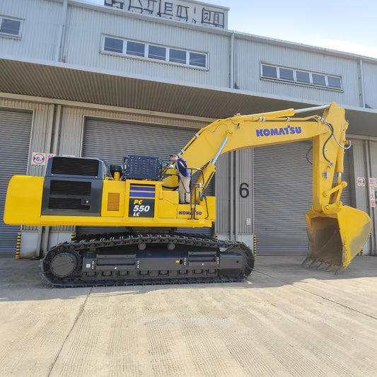 Used Komatsu PC550LC-11M0 crawler excavator real inventory view 1