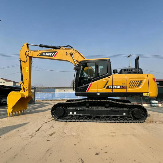 Used SANY SY215C ACE crawler excavator real inventory view 1