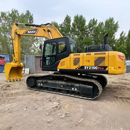 Used SANY SY215C PRO crawler excavator real inventory view 1