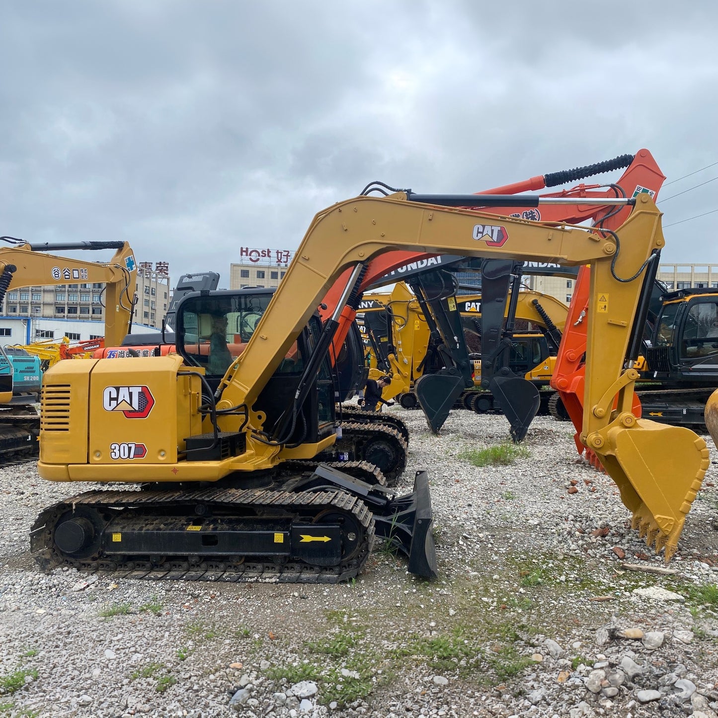 Used CAT 307 crawler excavator real inventory view 1