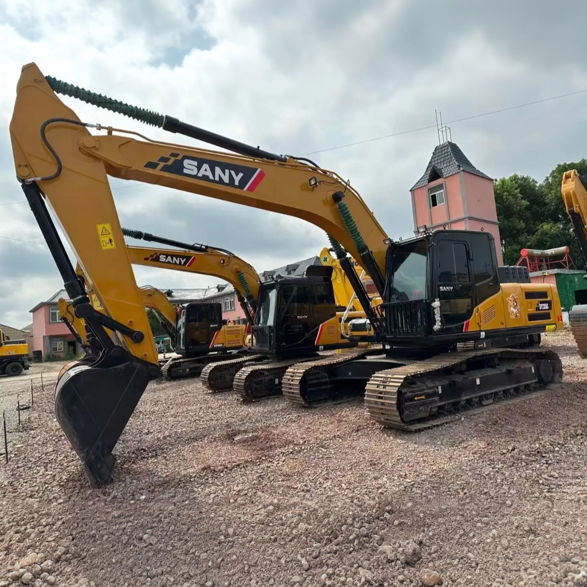Used SANY SY235C PRO crawler excavator real inventory view 1
