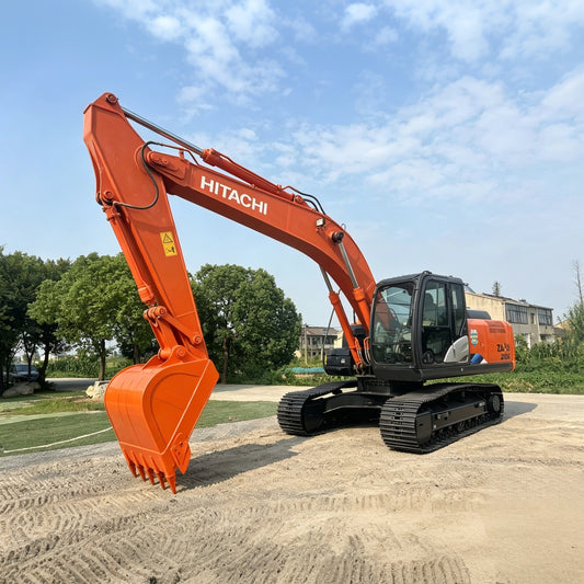 Used HITACHI ZX200-5A crawler excavator real inventory view 1