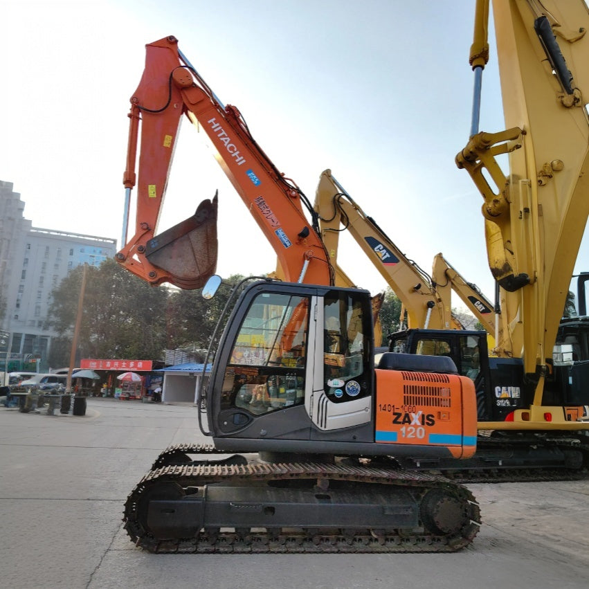 Used HITACHI ZX120-3 crawler excavator real inventory view 1