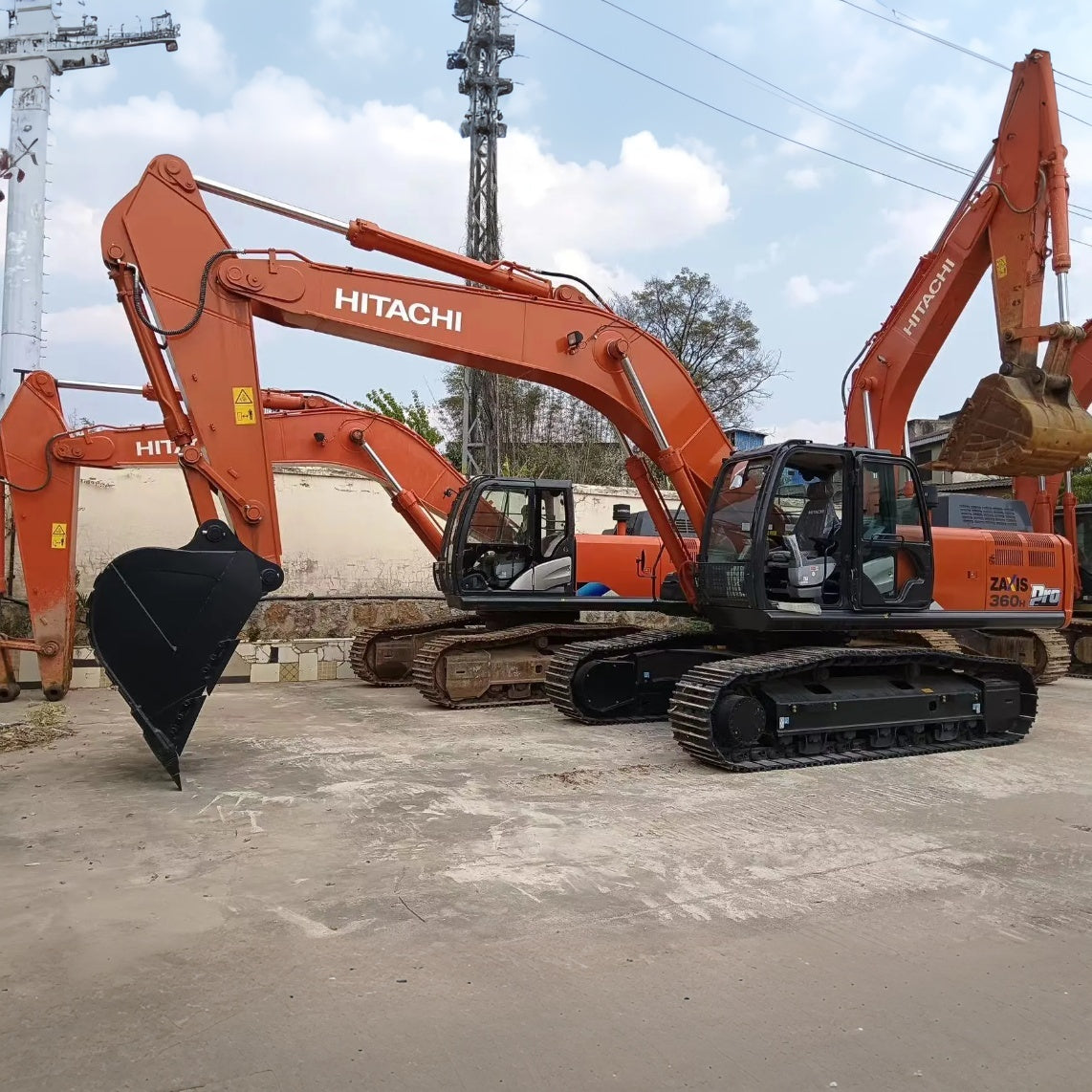 Used HITACHI ZX360H-5A crawler excavator real inventory view 1