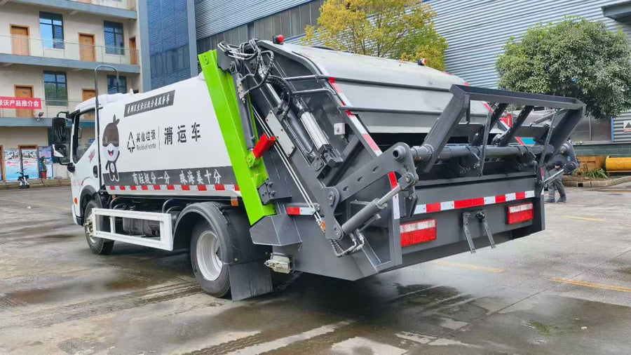 Camión compactador de basura Dongfeng 143HP usado en venta | Precio Dongfeng 143HP foto de detalle 4