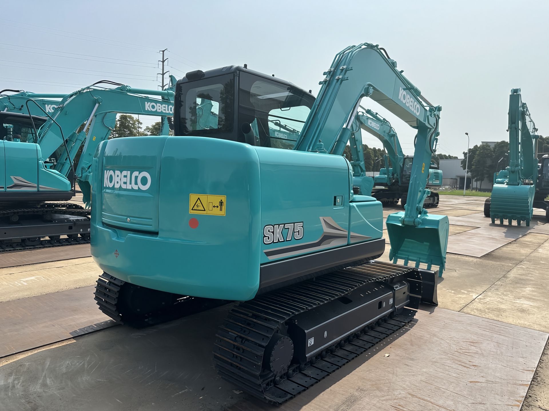 New Kobelco SK75-11 Excavator for Sale rear side view