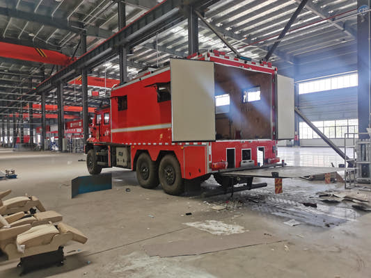 Used FAW 350HP Fire Command Truck for Sale rear side view