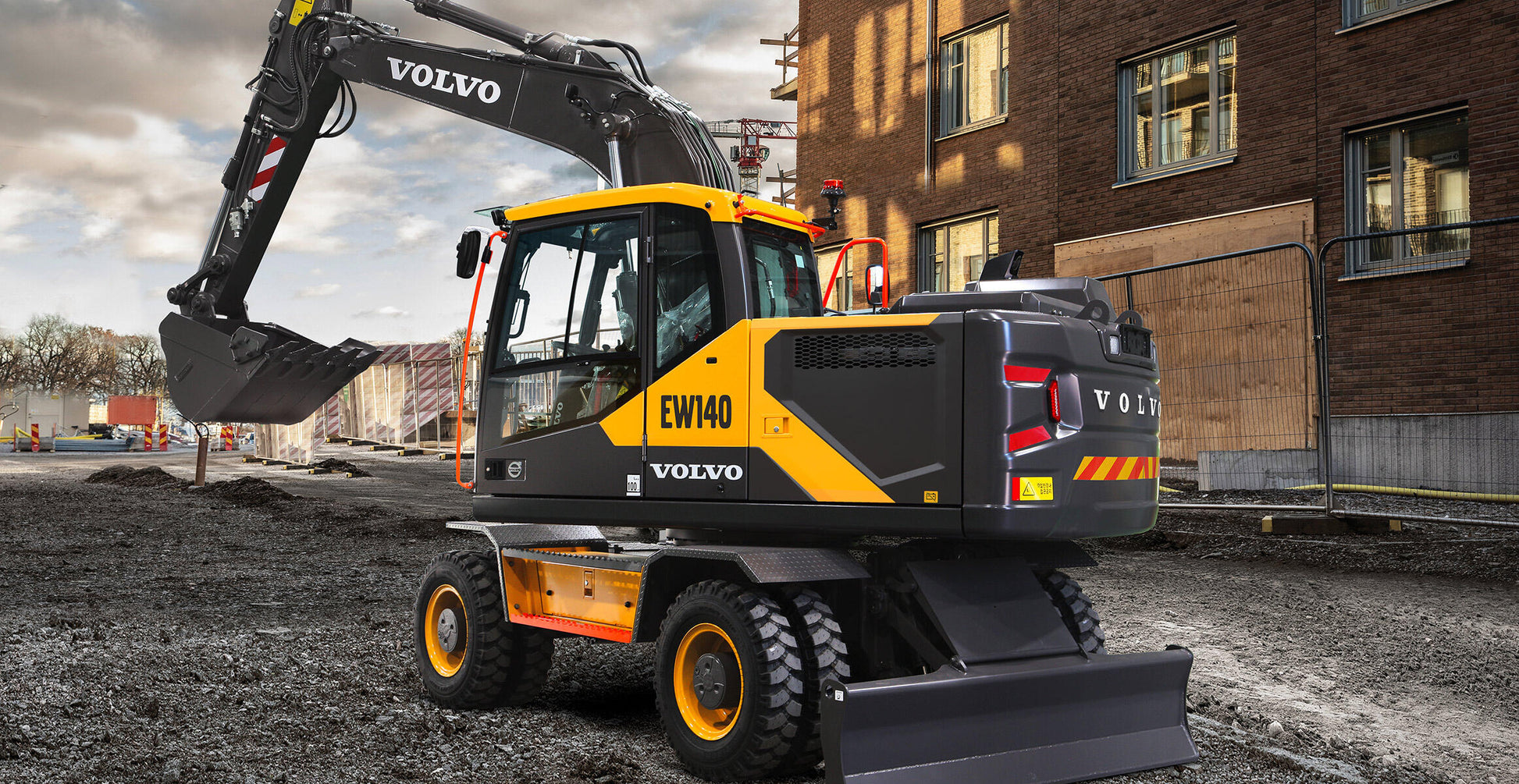 New Volvo EW140 Wheeled Excavator for Sale detail view