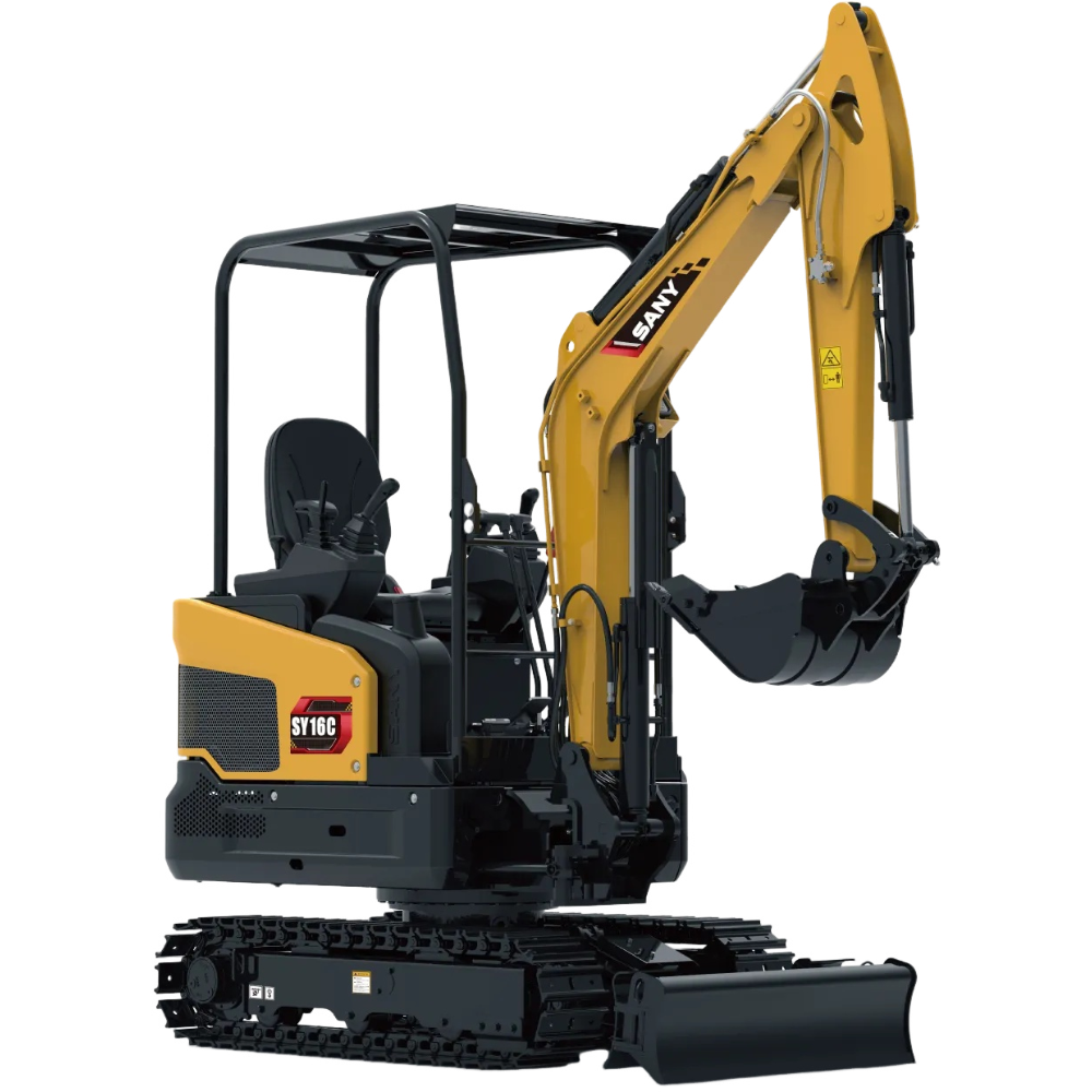 New Sany SY16C ENJOY EDITION Excavator for Sale rear side view